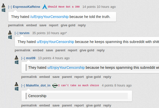 EnjoyYourCensorship &hellip; hated