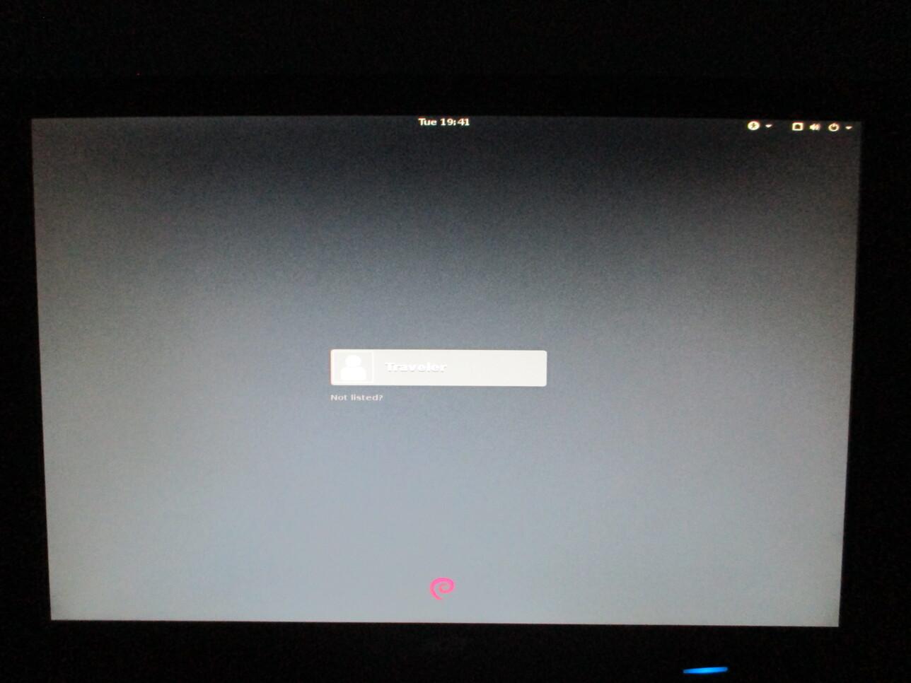 gdm3 login prompt