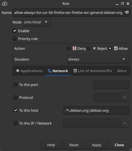 Example of inluding subdomains in one rule