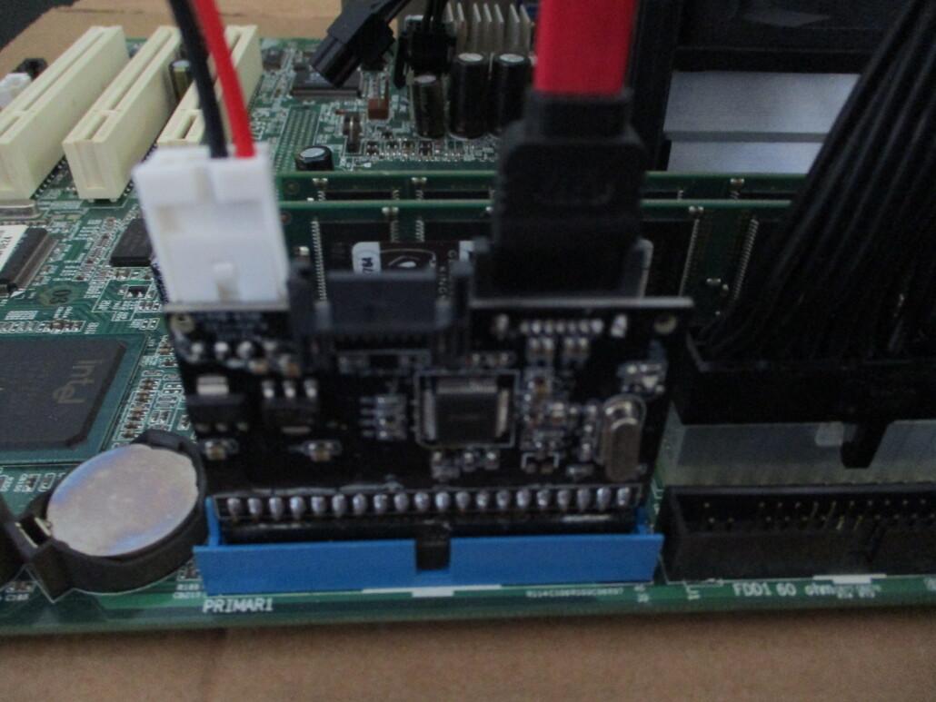 PATA to SATA conversion board