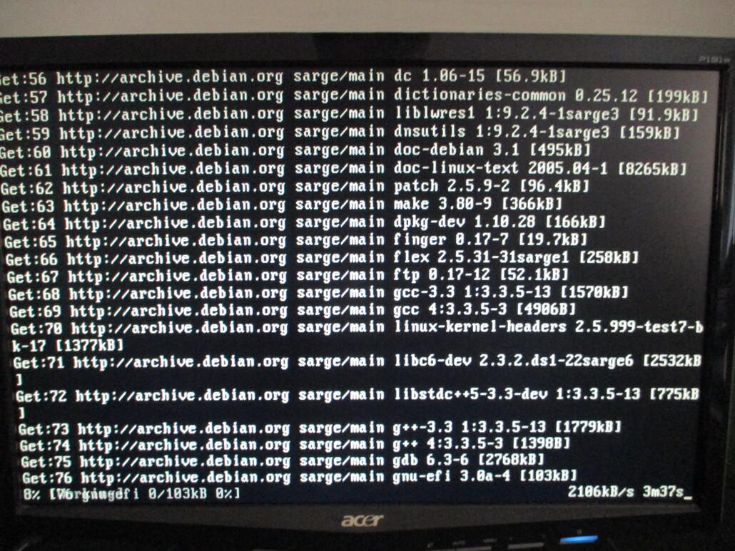 APT handling base installation