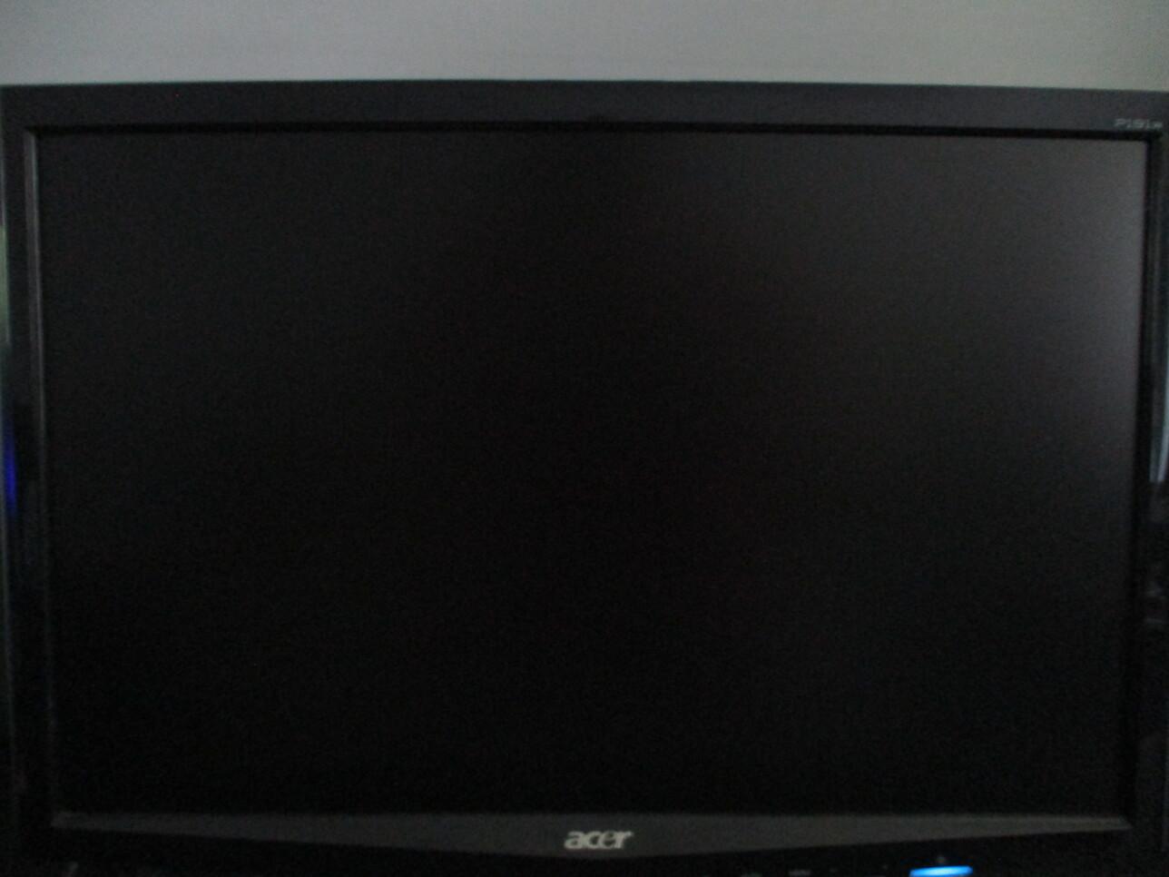Blank screen with blinking cursor on first reboot.