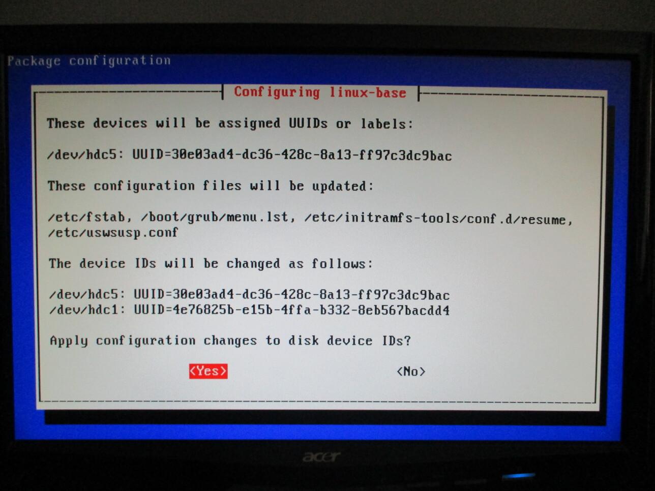 Automated step to reassign devices with UUID.