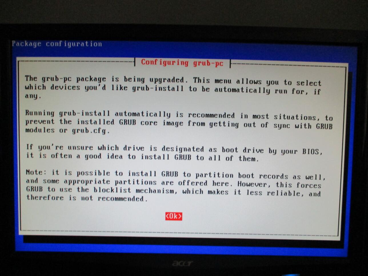 Migration to GRUB 2.